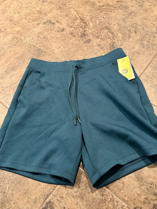 all in motion Pants - 🥓Women’s sleek spacer Teal Performance Drawstring Shorts
